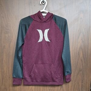 Hurley Size XL Burgundy/Grey Lightweight Hoodie